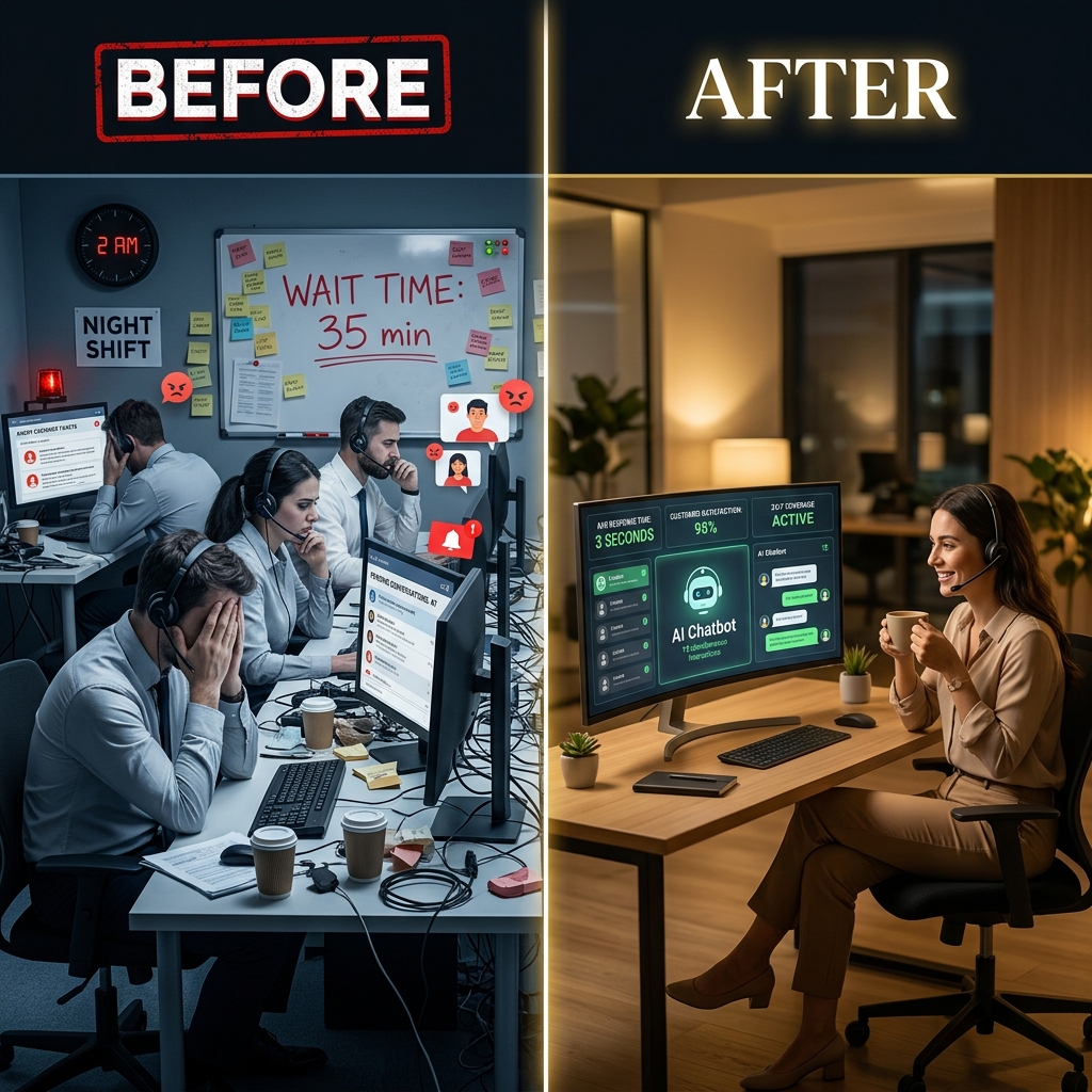 Porównanie: Tradycyjny support vs AI Chatbot