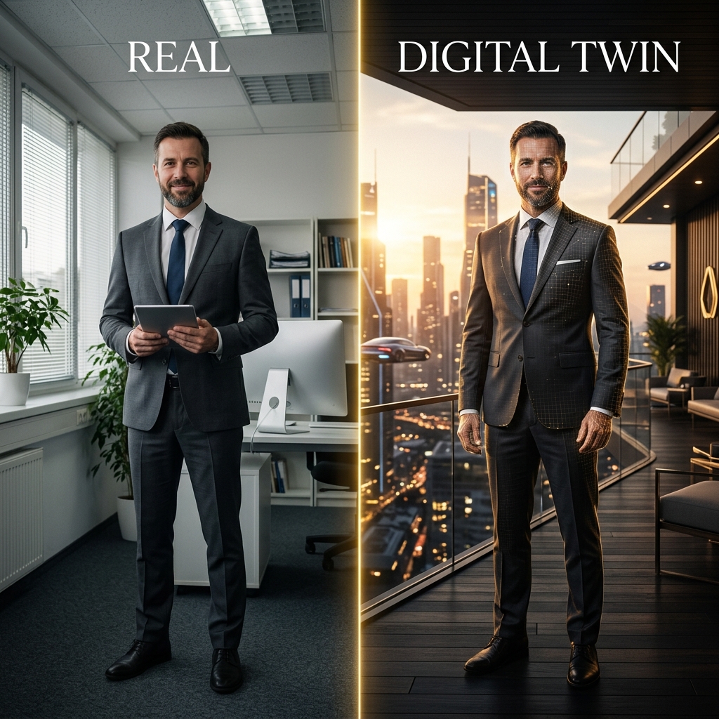 Digital Twin — Real vs AI Generated