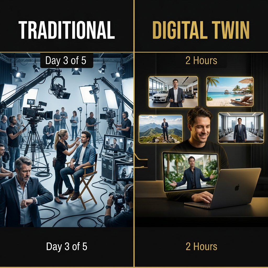 Porównanie: Tradycyjna produkcja vs Digital Twin AI