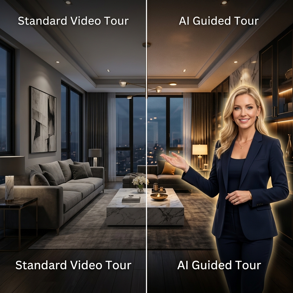 Porównanie: Video Tour vs Video + AI Presenter